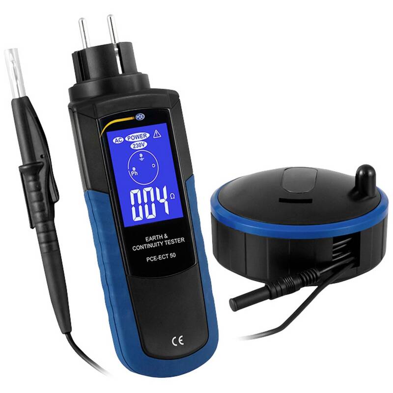 PCE Instruments Erdungsmesser PCE-ECT 50 Erdungsprüfer IP40 0-2000Ω Messgerät - 4250348717511