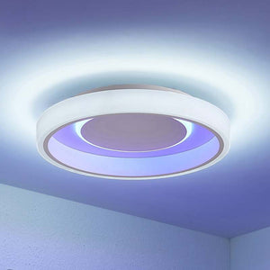 B-Ware Lindby Deckenleuchte Wikani LED Lampe dimmbar RGB CCT weiß Ø 49 cm Fernbedienung