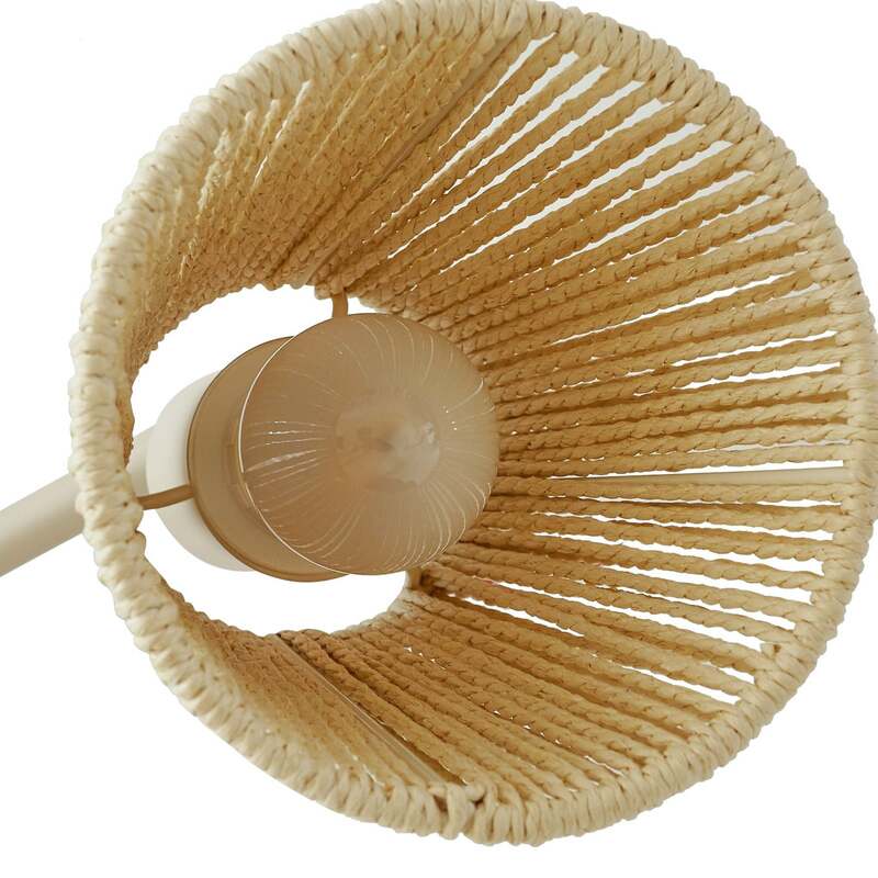 Lindby Deckenstrahler Anuva LED dimmbar 3-flammig beige Papier 72,5cm 13cm Licht - 4255830903700