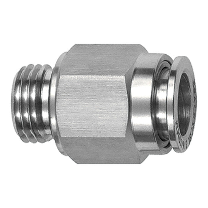 Riegler Steckverschraubung Verbinder G14 Schlauch 4mm Edelstahl 14404 gerade - 4047322492690