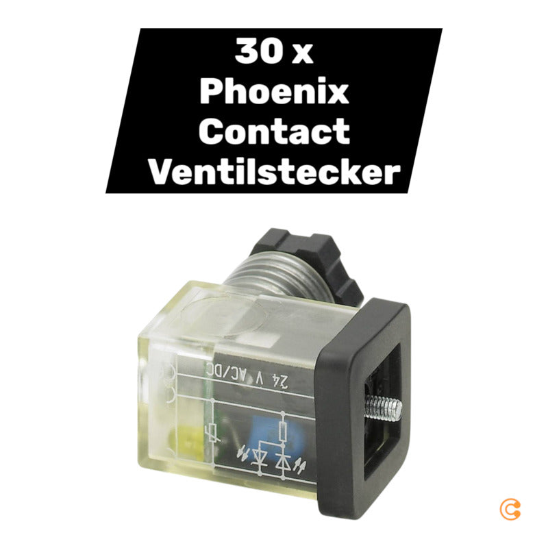 Phoenix Contact Ventilstecker Anschlussstecker 230V SACC-VB-3CON- 30 STÜCK - 4046356536455