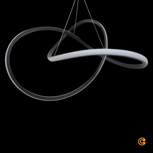 B-Ware JUST LIGHT Hängeleuchte Maria LED Pendelleuchte dimmbar schwarz 57cm Ø 3-stufig