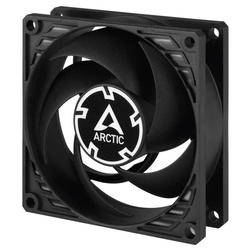 ARCTIC Lüfter Ventilator P8 Gehäuselüfter 80x80x25 schwarz Extrakühlung 10 STÜCK - 4895213701990
