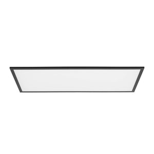 B-Ware Lindby Deckenleuchte Lamin LED Panel CCT dimmbar Fernbedienung schwarz 80x40cm