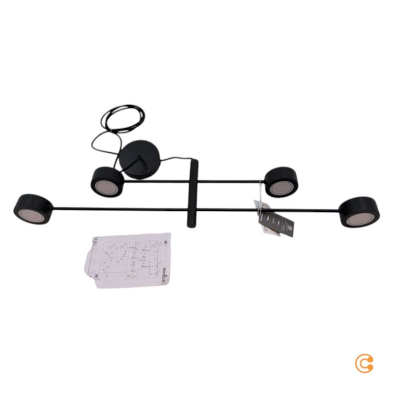 Nordlux Pendelleuchte Hängeleuchte Clyde LED dimmbar schwarz 4-flammig 89,5cm - 5704924001154