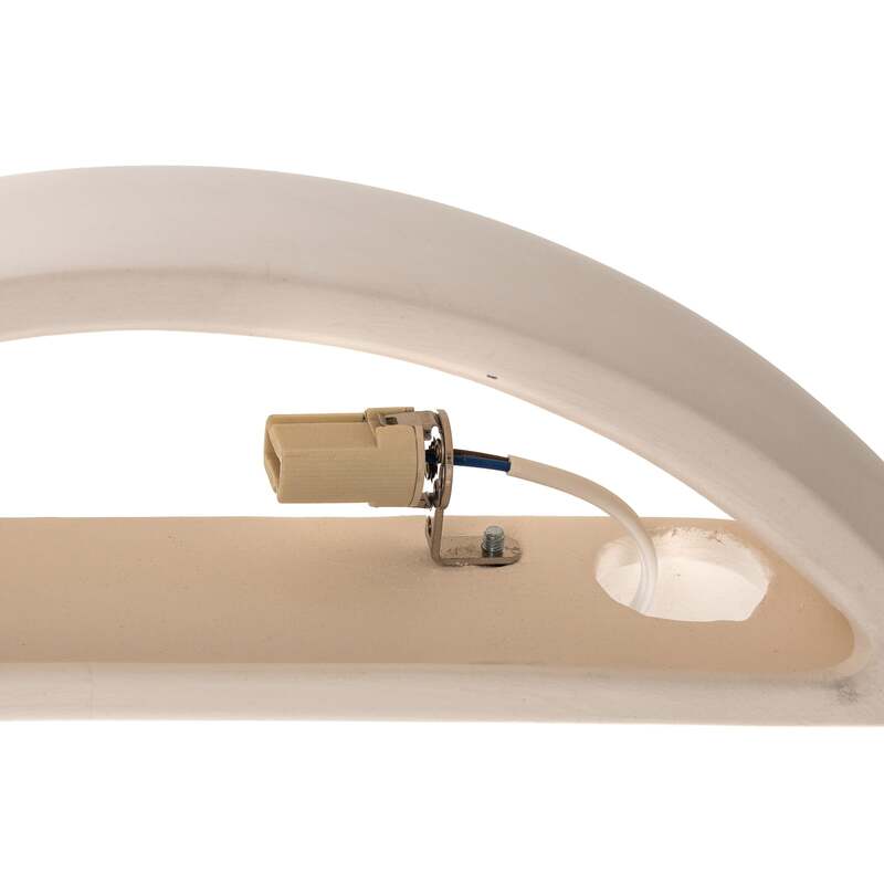 Wandleuchte Curve LED dimmbar Wandlampe Keramik weiß 32x13cm elegant modern - 5903282711105