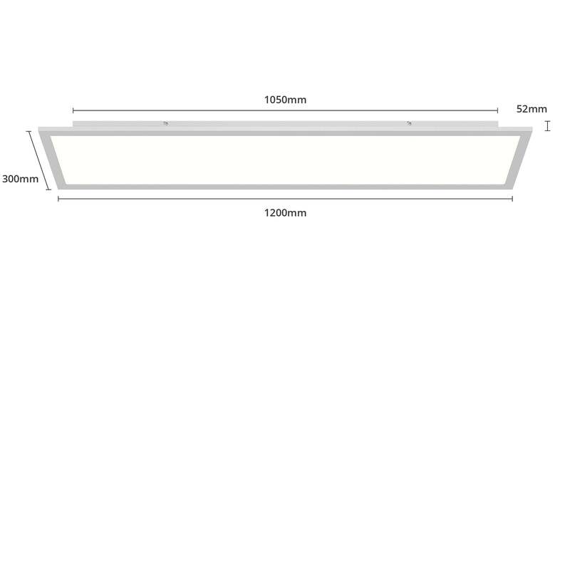 Arcchio LED-Panel Lyndra 120 cm dimmbar silber Aluminium 32 W 5320 lm - 4251911786866