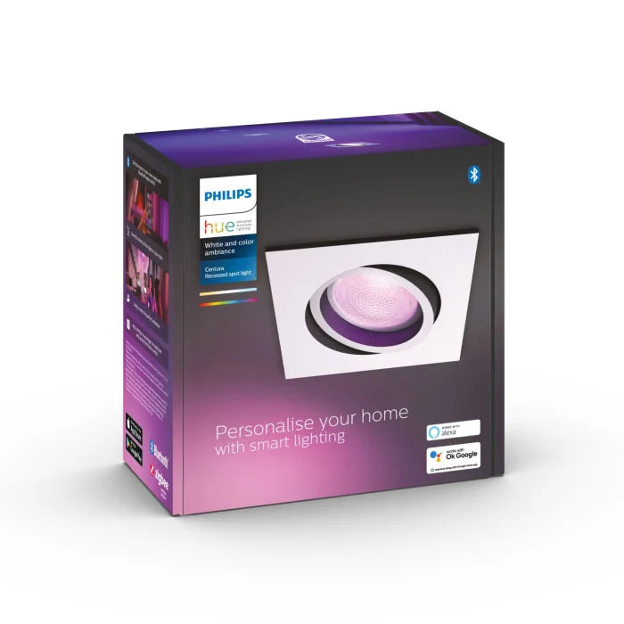 Philips Hue Centura Einbauleuchte LED Weiß 1-flammig, Farbwechsler Lampe Leuchte - 8719514338920