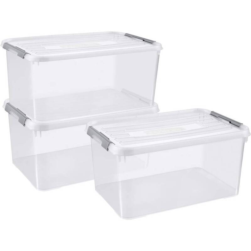 Curver Kunststoffbox Box Aufbewahrungsbox Lagerbox Wäschebox Regalbox Deckel - 3253920451019