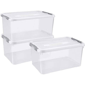 B-Ware Curver Kunststoffbox Box Aufbewahrungsbox Lagerbox Wäschebox Regalbox Deckel