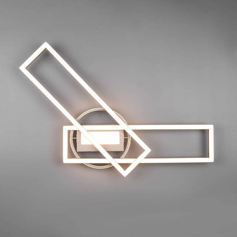 Reality Leuchten Deckenleuchte Lampe LED Twister drehbar Fernbedienung nickel ma - 4017807540451