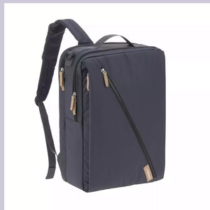 B-Ware LÄSSIG Wickelrucksack Rucksack Backpack Laptopfach dunkelblau recycelt