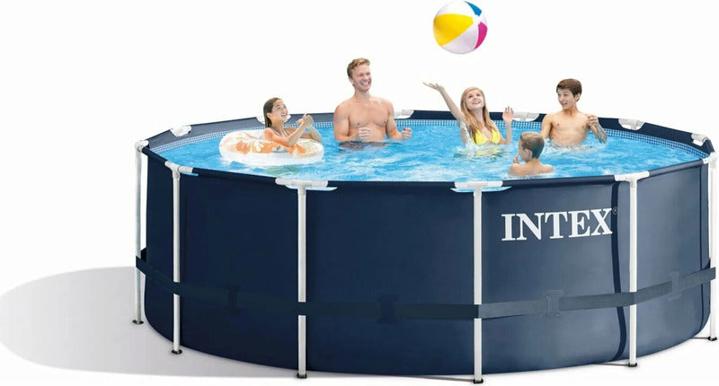 Intex Frame Pool Rondo 366x122cm Schwimmbecken mit Leiter für Garten und - 6941057419527
