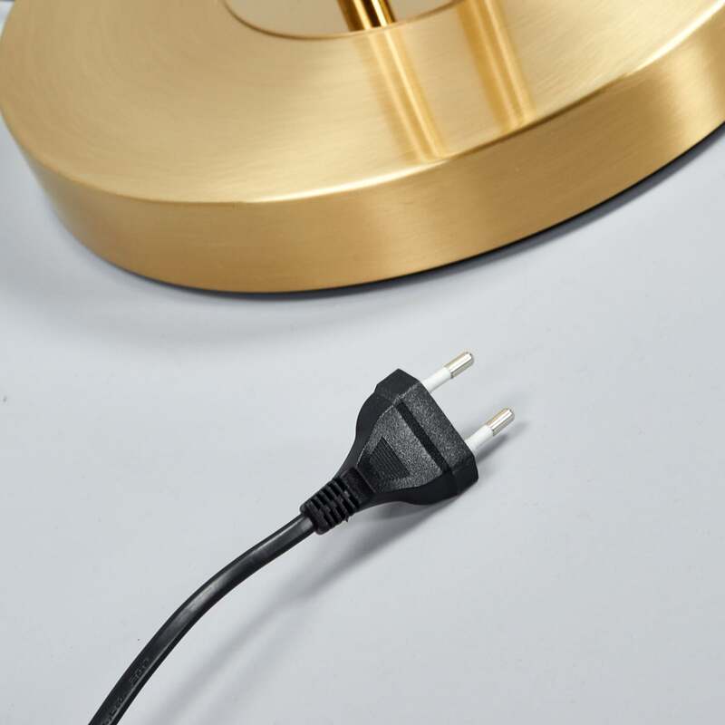 Lindby Stehlampe Eda LED dimmbar messing matt Leselampe Lampe 180cm Höhe 30cm - 4251096532357
