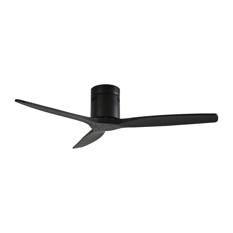 Lucande Deckenventilator Vindur schwarz 132cm leise mit Fernbedienung - 4251911779851