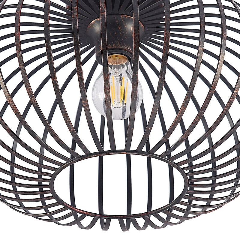 Lindby Deckenlampe Rosalea LED Lampe dimmbar schwarz kupfer Ø40cm 25,5cm - 4251911729290