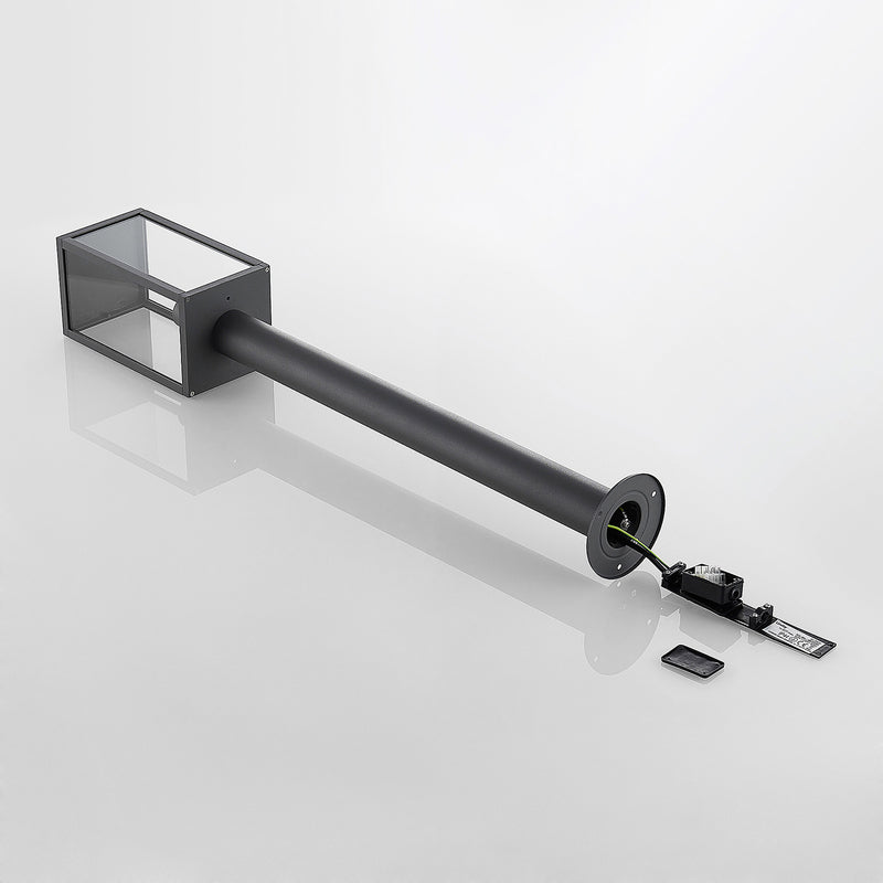 Lindby Wegeleuchte Filimon LED Gartenlampe Pollerleuchte dimmbar anthrazit 80cm - 4251096575897