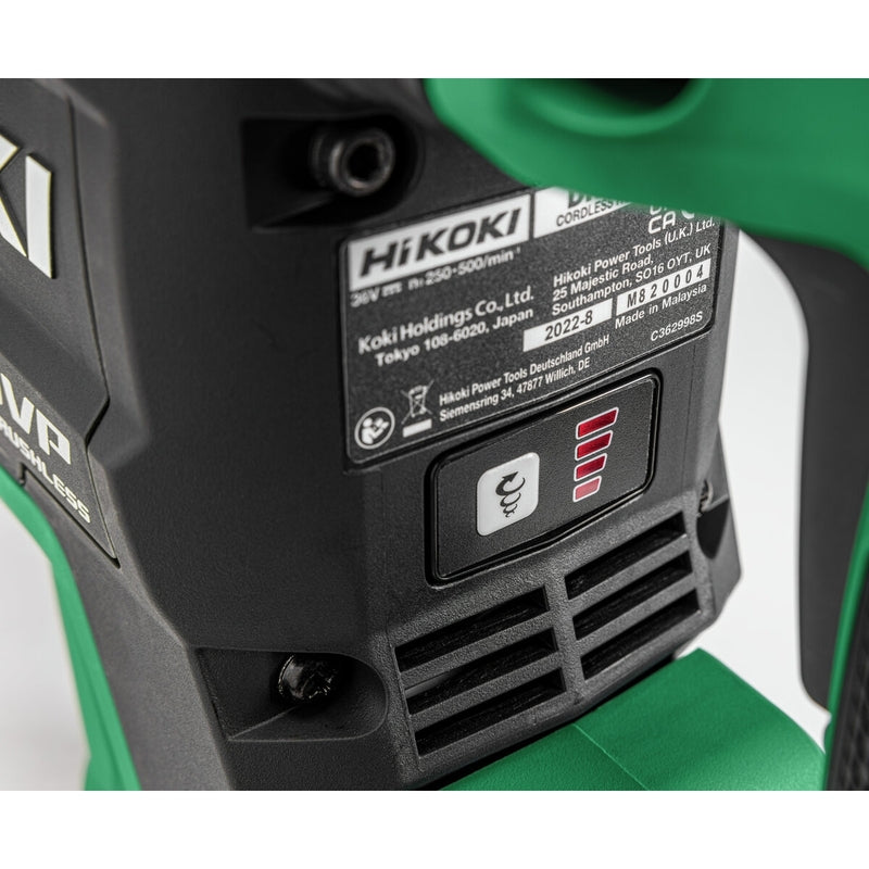 HiKOKI Akku-Bohr- und Meißelhammer DH3640DA 36V SDS-max 9J Koffer 2 Akkus Lader - 4966376407996