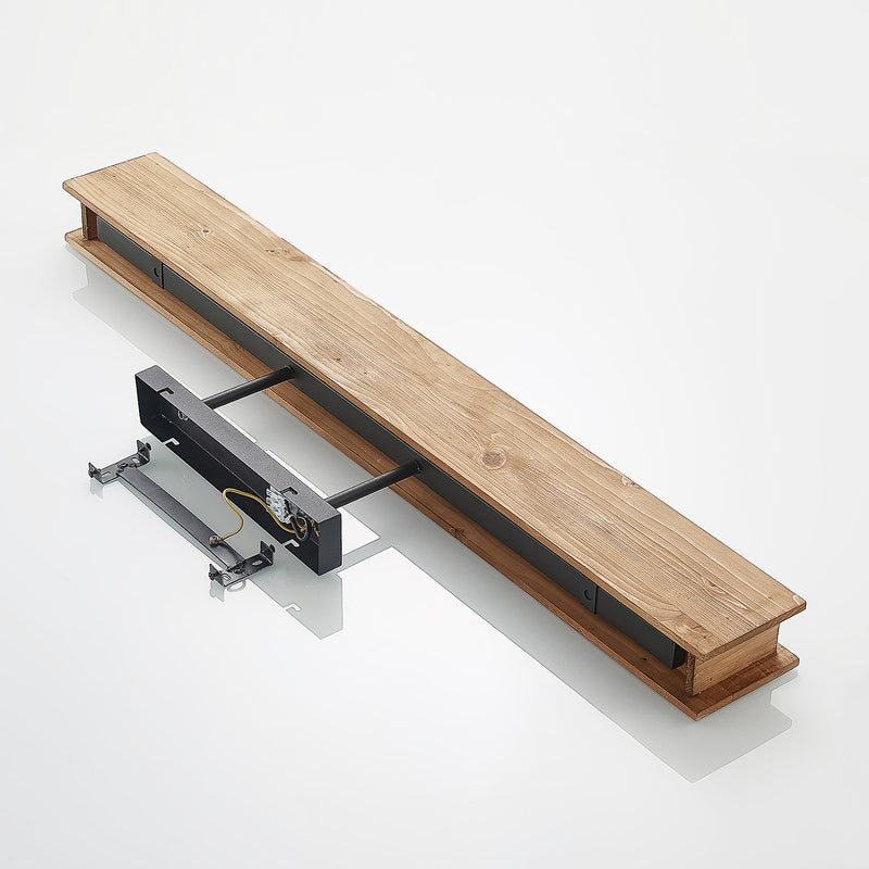 Lindby Malwin Deckenleuchte GU10 100 cm 6-flg Kiefernholz dunkel lasiert - 4251911747232