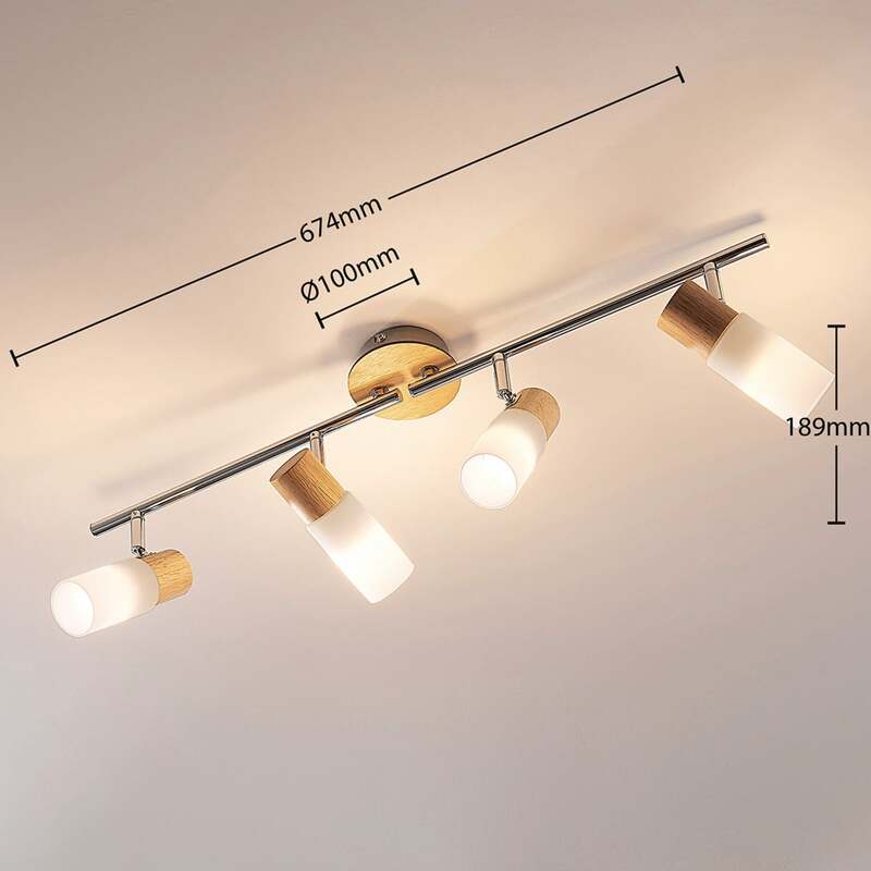 Lindby Deckenstrahler Deckenspot Christoph Holz Glas weiß Lampe Leuchte - 4251096546521