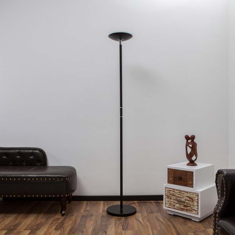 Lindby Stehlampe Stehleuchte Malea LED dimmbar Lampe Leuchte schwarz 180cm - 6291105709606