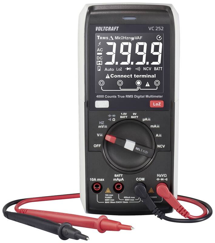 VOLTCRAFT VC252 Hand-Multimeter Strommesser Spannungsmesser Widerstandsmesser - 4064161218021