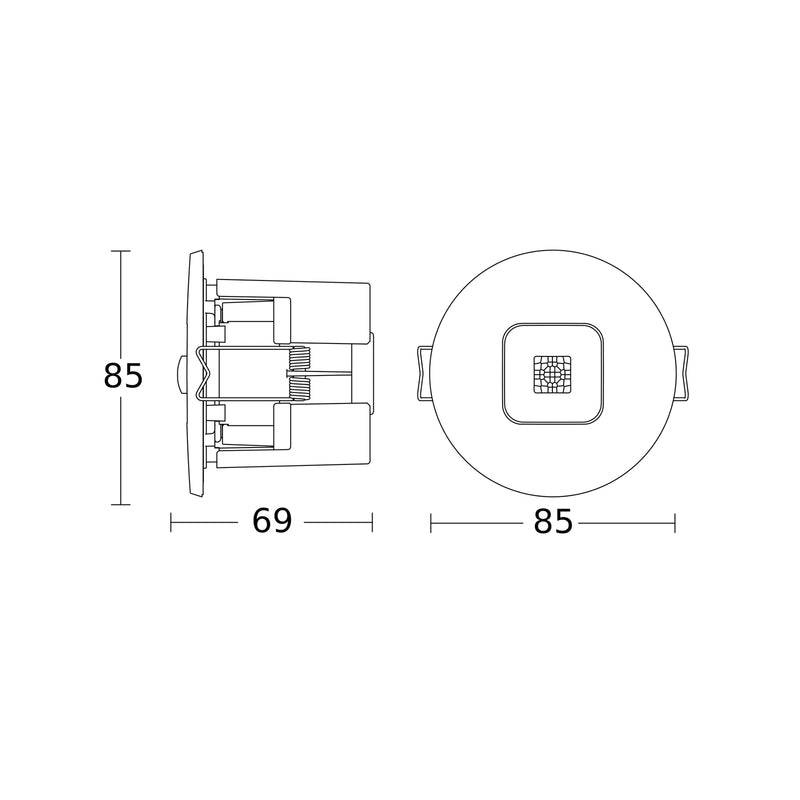 Steinel Präsenzmelder Bewegungsmelder IR Micro Office Einbau weiß Bluetooth - 4007841067144