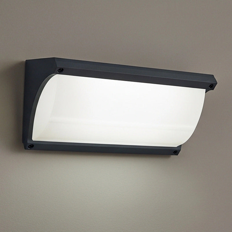 OSRAM Wandleuchte Außen Angela E27 IP54 Gartenleuchte Lampe dunkelgrau robust - 4099854415593
