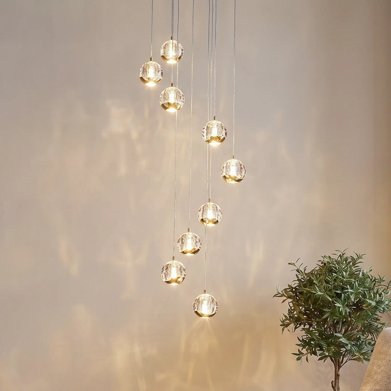 Lucande Hängelampe Hängeleuchte Hayley LED Pendelleuchte Lampe gold Ø40cm - 4251096583427