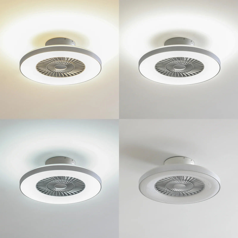 Lindby Smart LED-Deckenventilator Paavo weiß leise Tuya Ventilator Gebläse S751 - 4251911780222