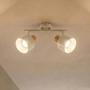 B-Ware Lindby Deckenstrahler Lenja LED Strahler dimmbar 2-flammig beige Metall 45,4cm