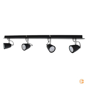 B-Ware Lindby Deckenstrahler Deckenlampe Strahler Schwarz 4-flammig Wohnbereich