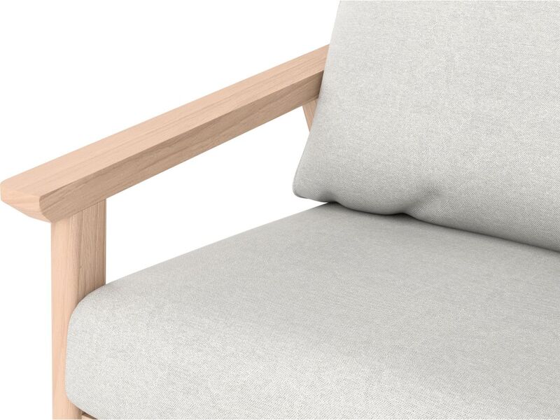 Loungegruppe Ashwood 4-teilig Akazienholz mit Kissen hellgrau langlebig - 4007875112490