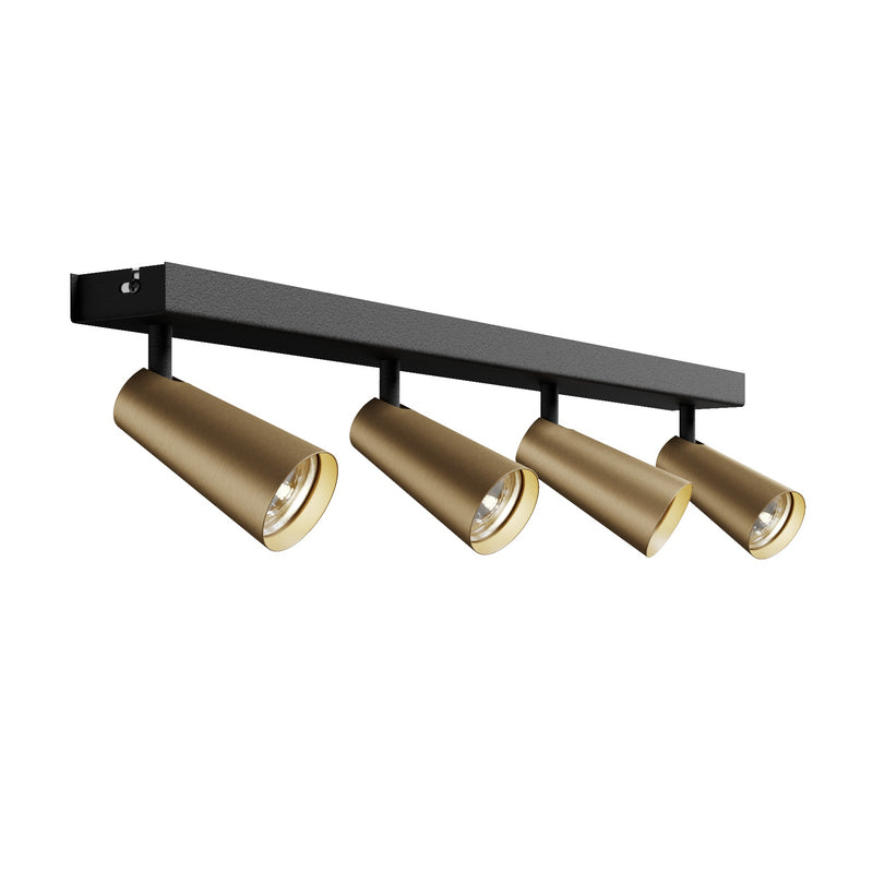 Lucande Deckenlampe Deckenleuchte Angelina LED 4-flg dimmbar messing gold - 4251096569858