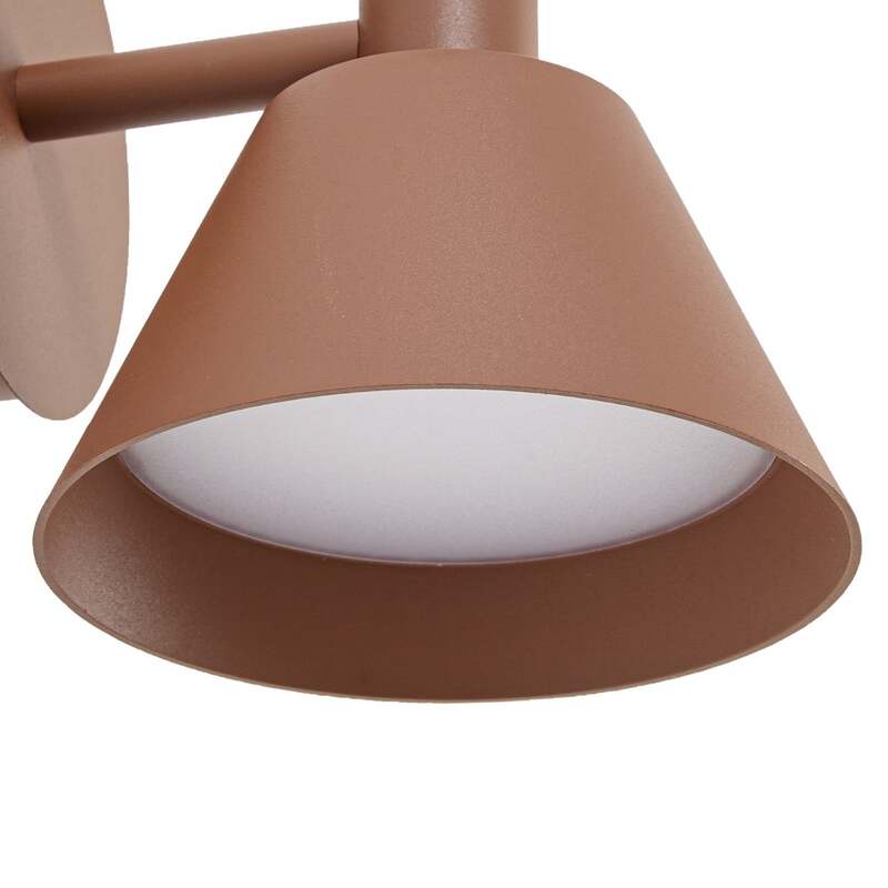 Lucande Außenwandleuchte Tabena LED Gartenleuchte Lampe braun IP54 16x17,5cm - 4255830908958