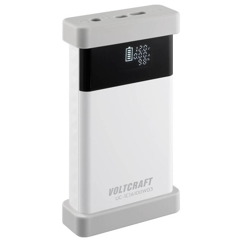 VOLTCRAFT USB Ladegerät UC-1C1A100W03 100W 2x USB-C USB-A PD 3.0 Pure White - 4064161390789