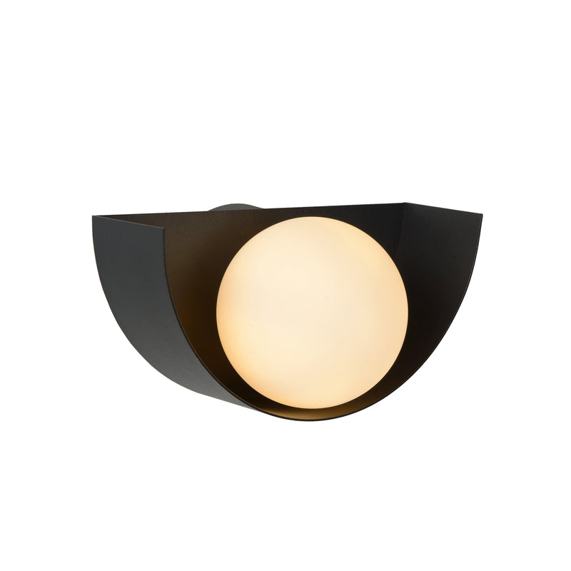 Lucide Wandlampe Benni LED Wandleuchte Lampe dimmbar schwarz Ø10cm 21x10,5cm - 5411212451835