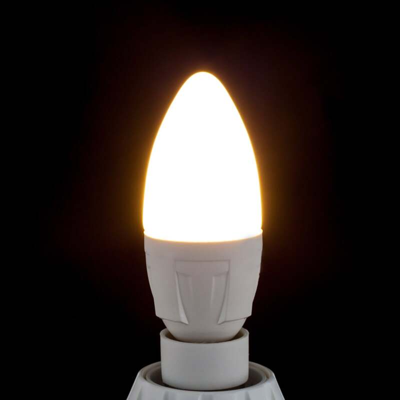 Philips Lampe Birne LED Kerzenform E14 warmweiß matt weiß 8 STÜCK - 6291106552157