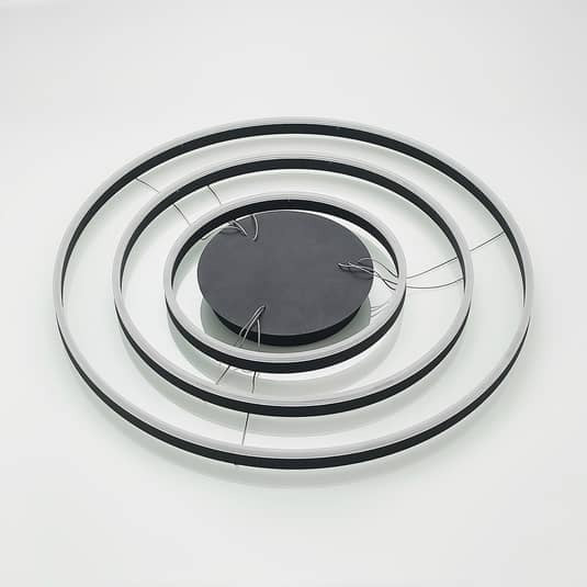 Arcchio LED Hängeleuchte Pendelleuchte Albiona schwarz Ringleuchte 80 cm310 - 4251096597691