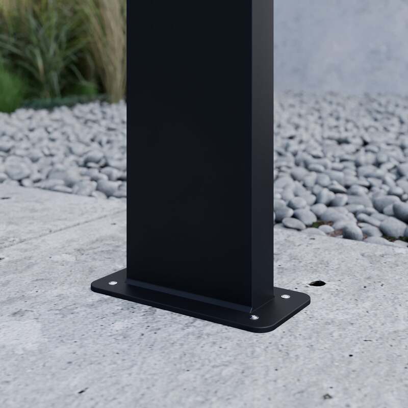 Lucande Grafitgraue LED-Wegeleuchte Außenleuchte Lampe Leuchte Nevio Gartenlampe - 6291106557091