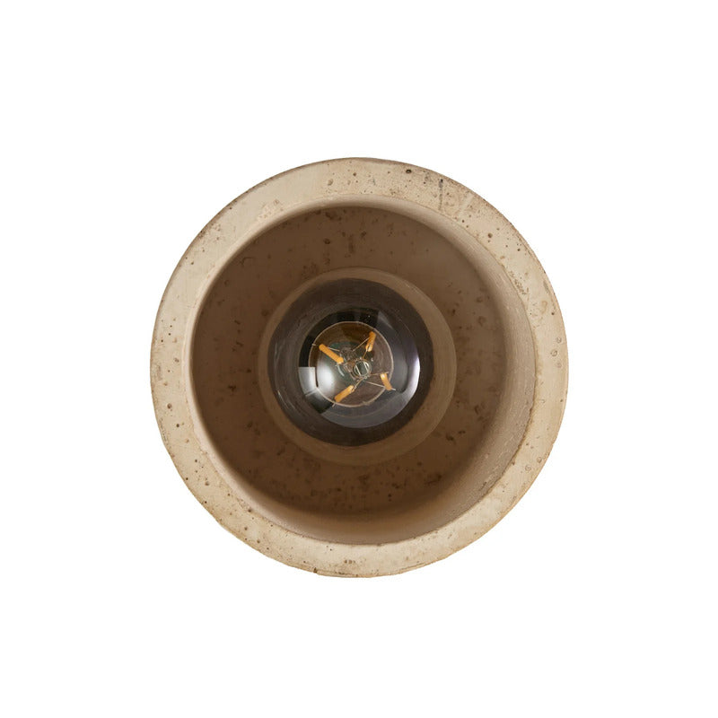 Lucande Deckenleuchte Carlotta LED Lampe dimmbar Beton beige Ø12cm 16,5cm - 0000010051060