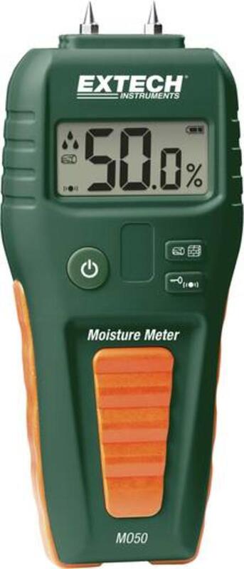 Extech Materialfeuchtemessgerät MO50 Messbereich Baufeuchtigkeit - 0793950470510