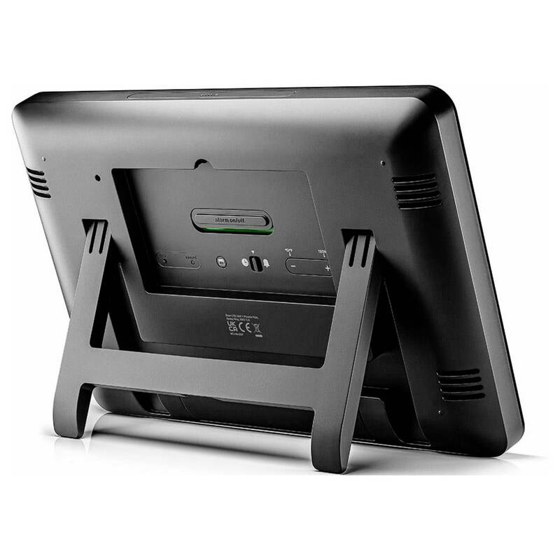 Braun Wanduhr Funkuhr DCF77 digital schwarz 261x173mm mit Temperatursensor - 4007218677006