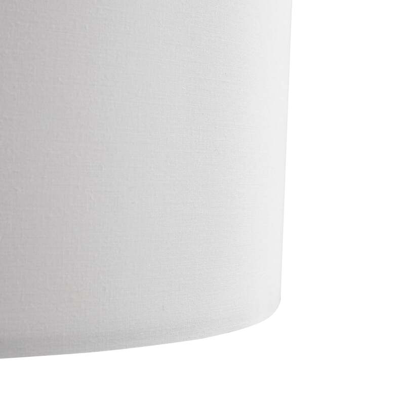 Lindby Stehleuchte Adamio Stehlampe Standleuchte Leuchte weiß Stoff Ø 45,5 cm - 4251911792201