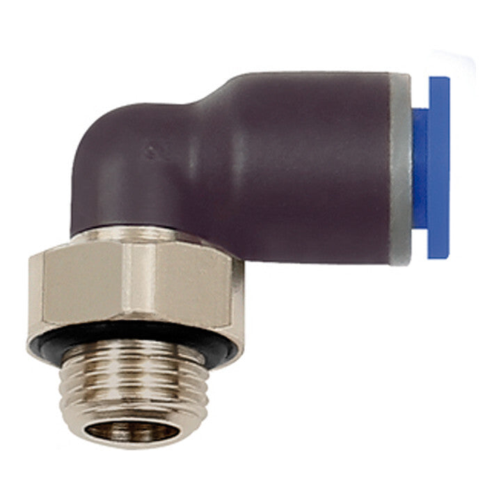 Riegler Steckverschraubung Verbinder L-Steckverschraubung blaue Serie 8 STÜCK - 4047322023344