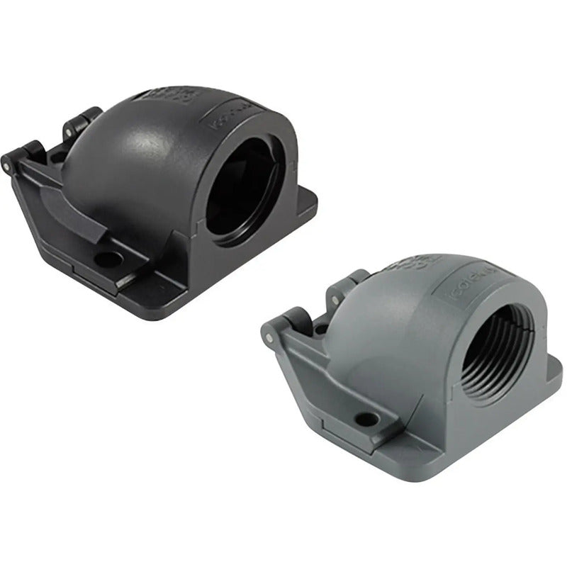 Icotek Kabeldurchführung gewinkelt grau IP54 1 Stück 111,5x100,5x73,5mm - 4251269317347