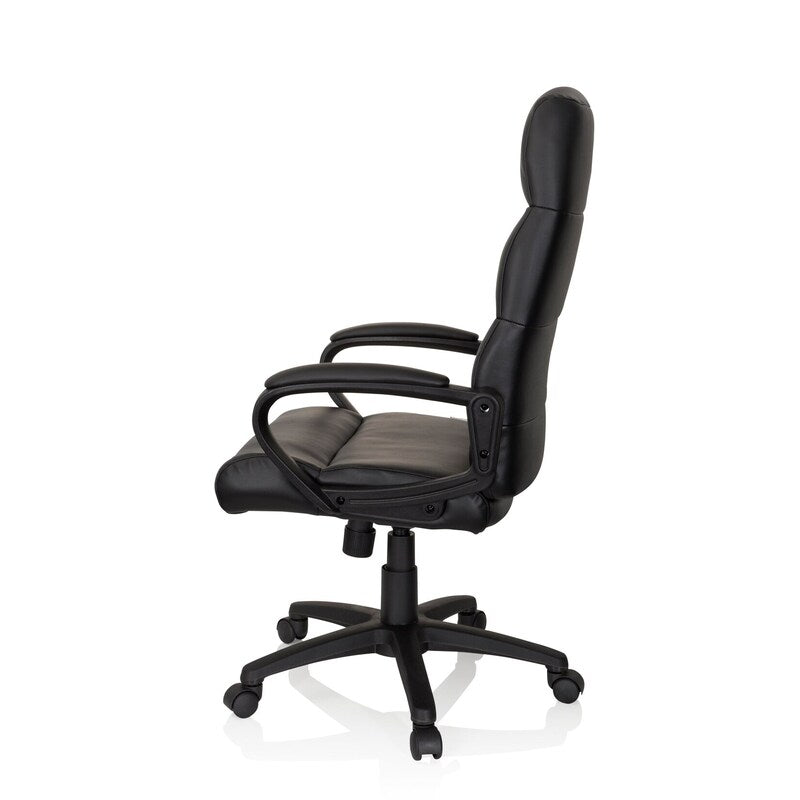hjh OFFICE Bürostuhl Chefsessel FUTURA 100 Kunstleder schwarz ergonomisch 110kg - 4251084676155