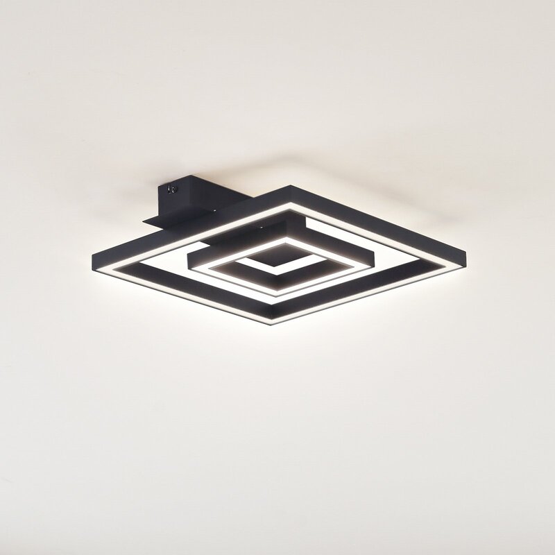 Lindby Deckenleuchte Deckenlampe LED Madamo warmweiß Licht schwarz 30 cm - 4251911782639