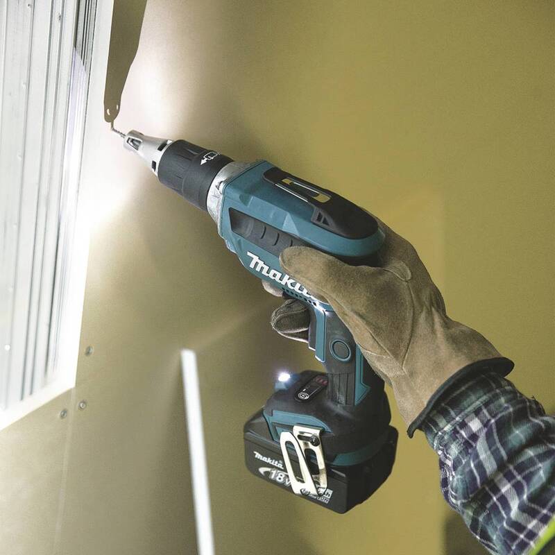 Makita Akku-Schrauber DFS452RTJ 18V 5Ah Li-Ion Schrauber mit Gürtelklip Licht - 0088381813594