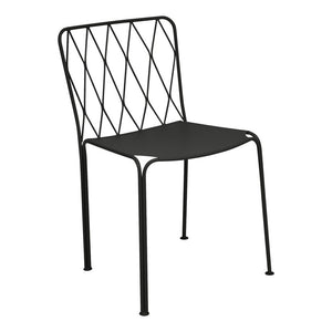 B-Ware Fermob Kintbury Gartenstuhl Stuhl Outdoor lakritze texturiert UV-beständig Sitz